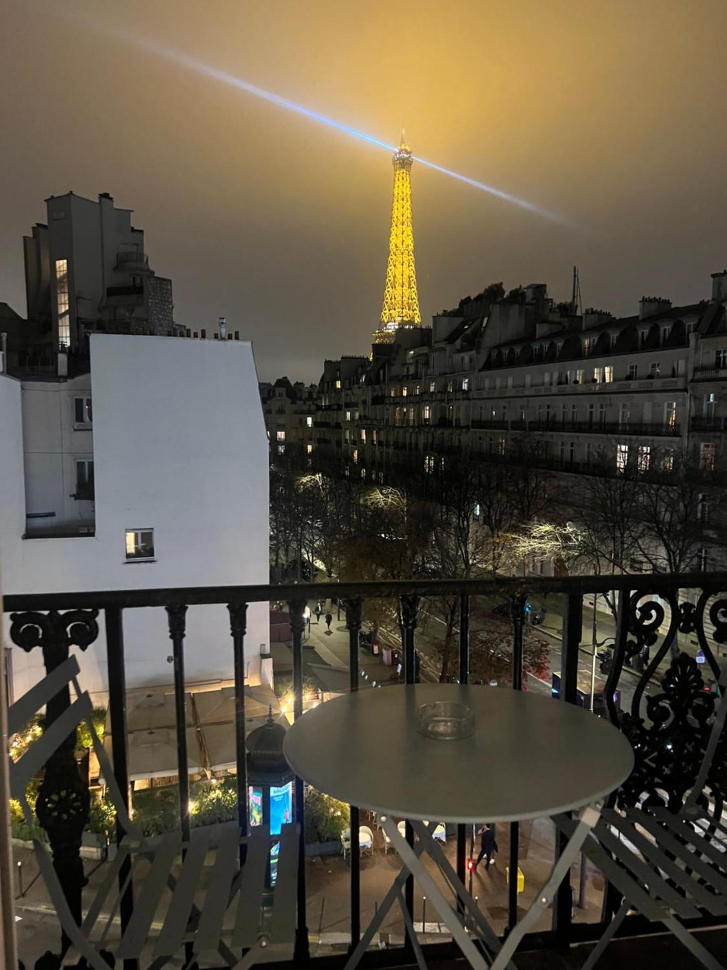 Appartement Paris Vue Tour Eiffel Trocadero Exterior foto